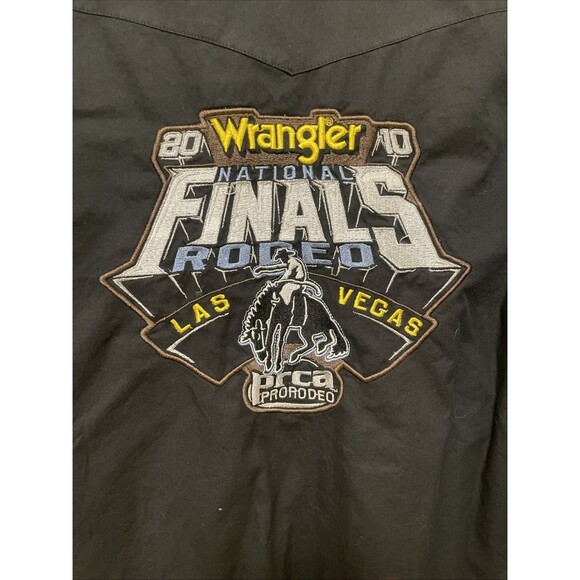 Wrangler 2010 Rodeo PRCA Las Vegas National Finals Western Button Down Shirt - M - Picture 7 of 7